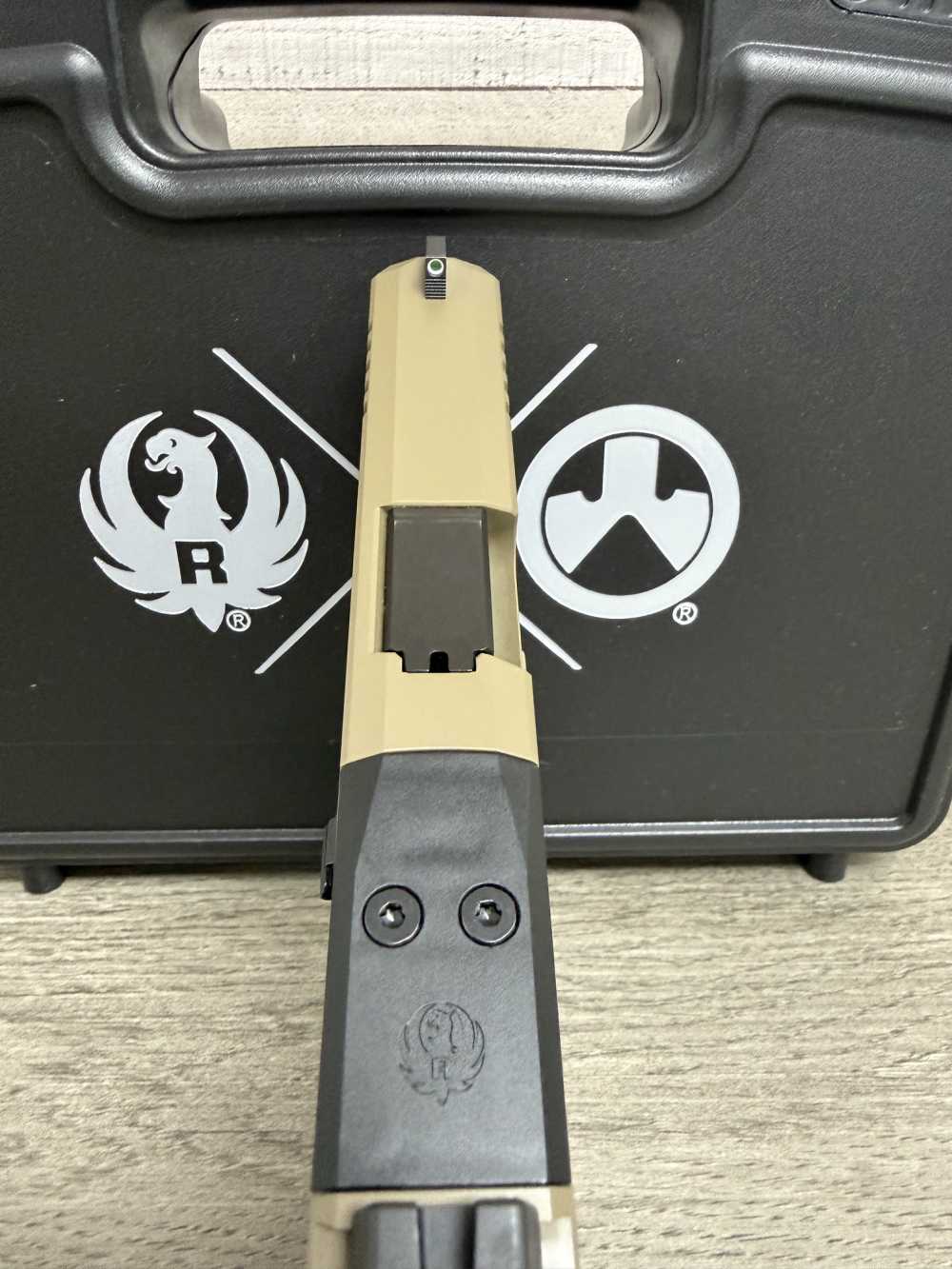 RUGER RXM 9MM FLAT DARK EARTH FDE 2-15 ROUND MAGS 19437 BRAND NEW-img-2