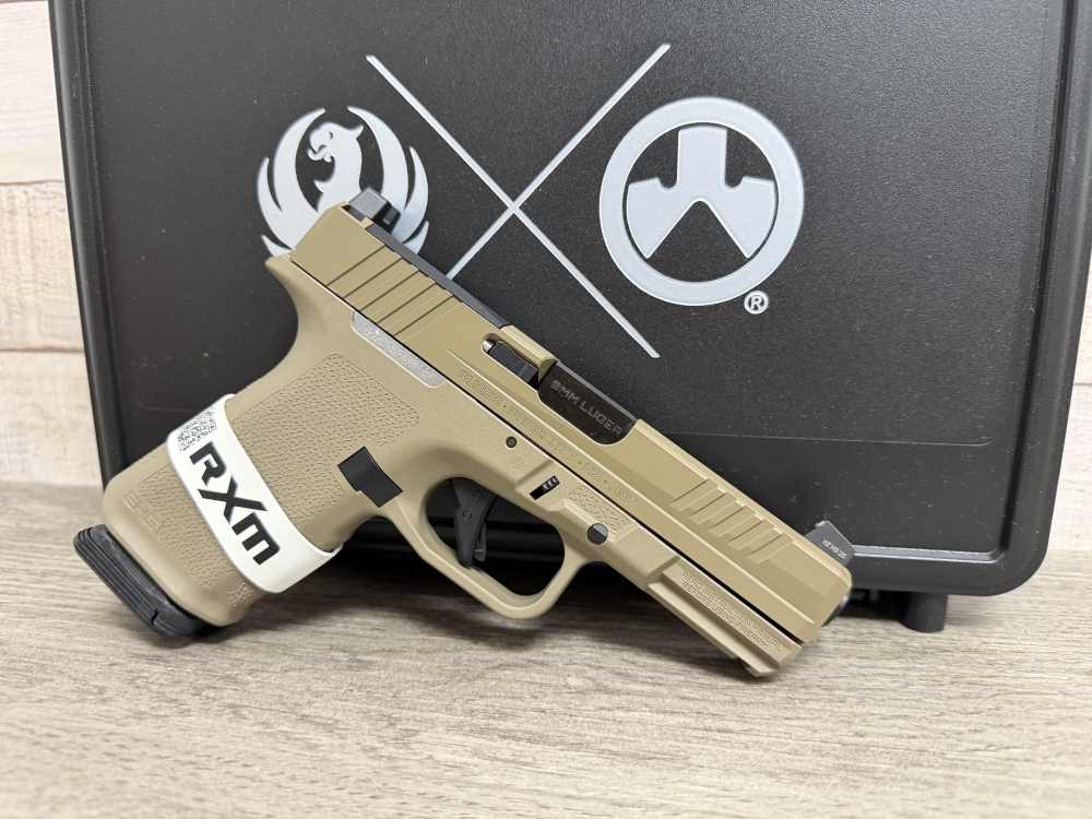 RUGER RXM 9MM FLAT DARK EARTH FDE 2-15 ROUND MAGS 19437 BRAND NEW-img-5