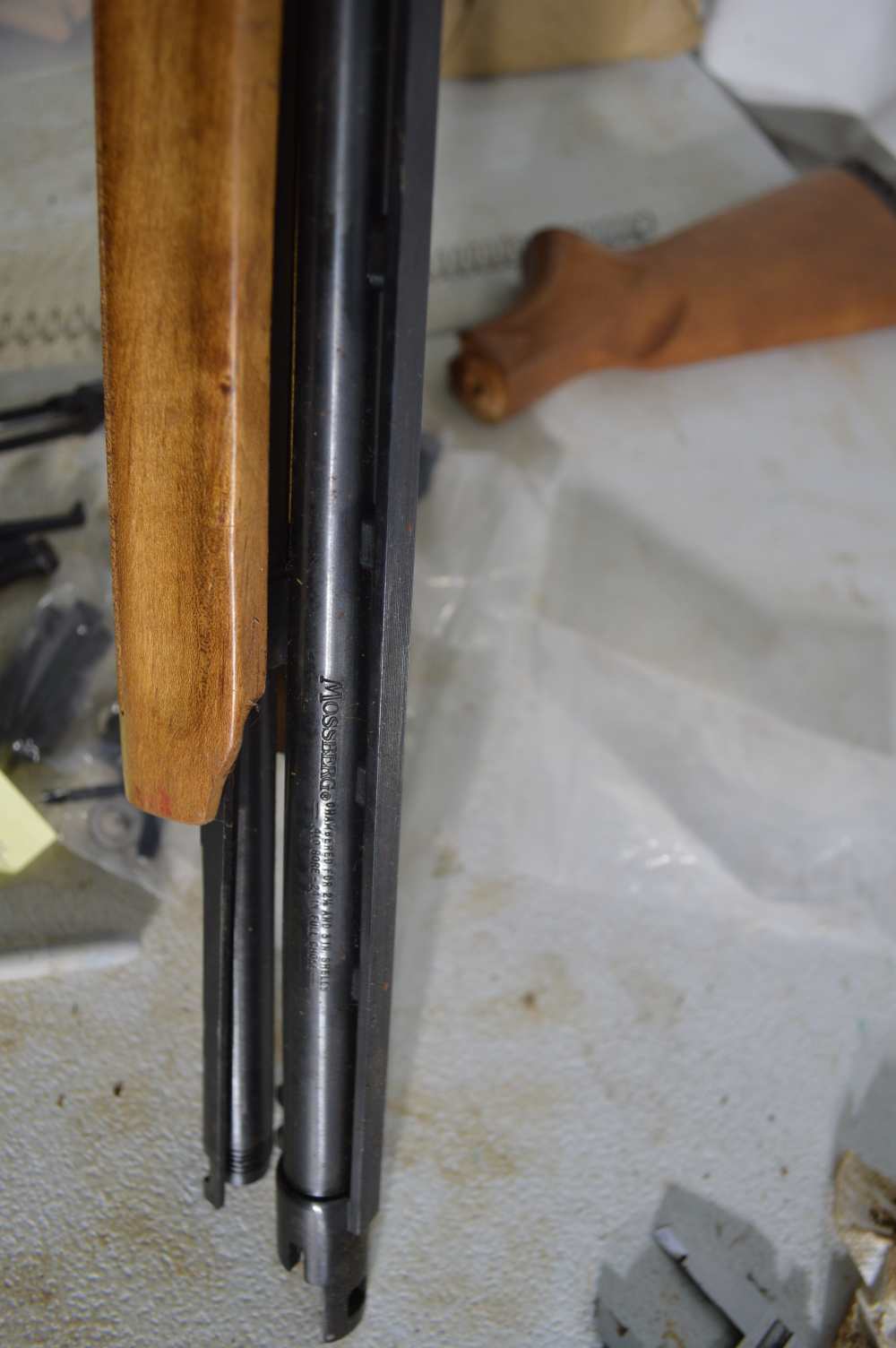 Mossberg, .410ga pump, 24" barrel, Parts Kit, NO RECEIVER, #13303 VERY GOOD-img-1