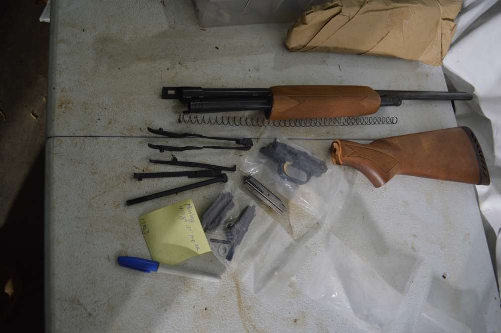 Mossberg, .410ga pump, 24" barrel, Parts Kit, NO RECEIVER, #13303 VERY GOOD-img-0