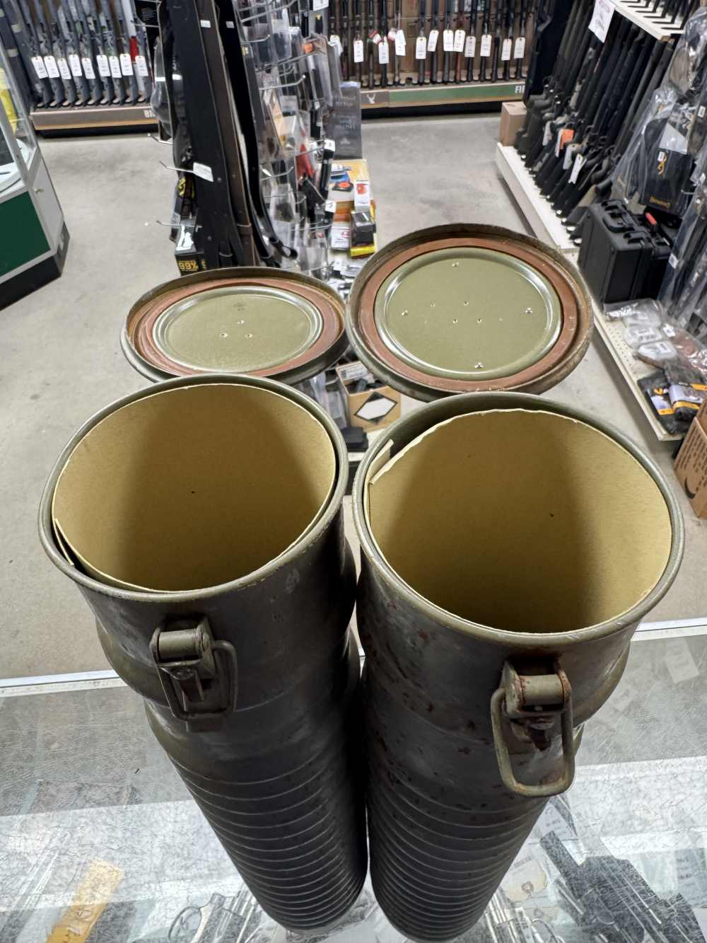 105 mm howitzer Swiss canister 2 total for 1 money -img-3