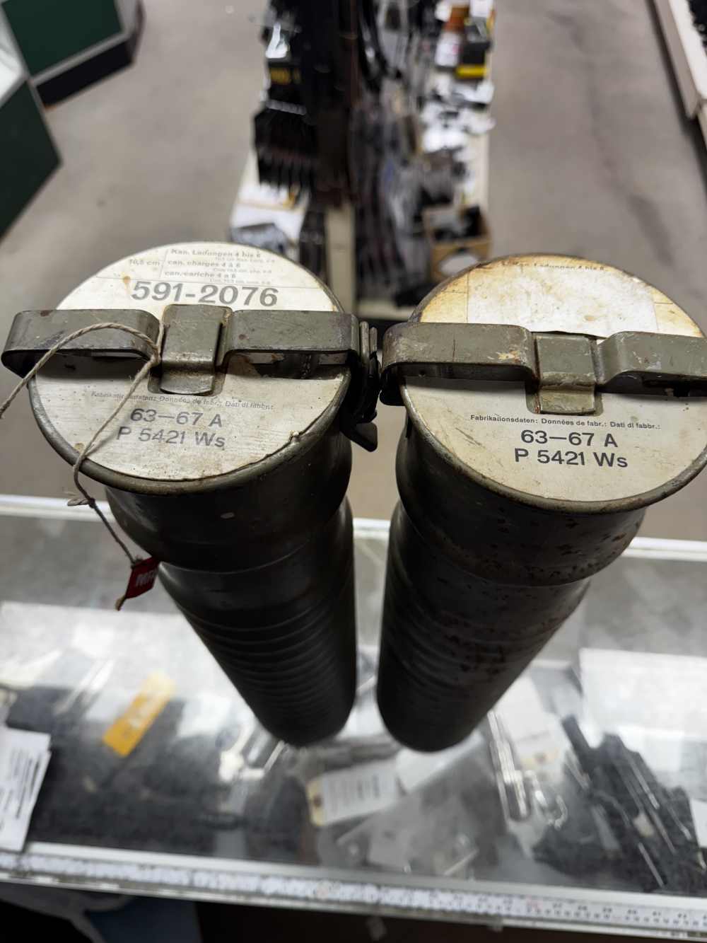 105 mm howitzer Swiss canister 2 total for 1 money -img-1