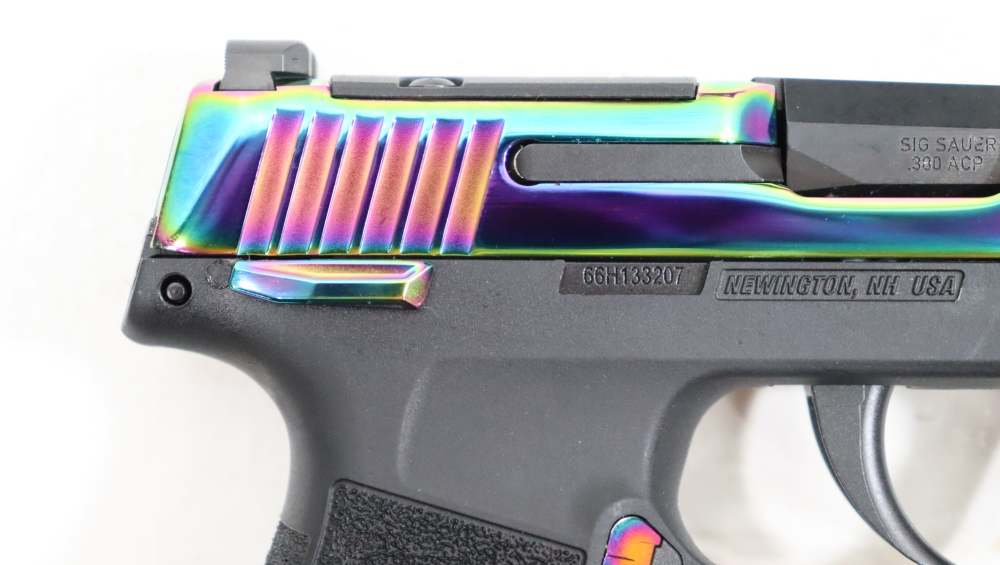 N.I.B.- SIG SAUER P365 RAINBOW SEMI-AUTO .380 ACP W/ CASE AND 2 MAGS-img-3