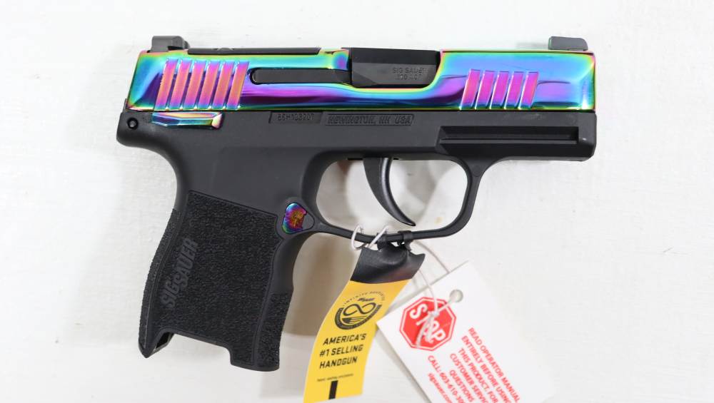 N.I.B.- SIG SAUER P365 RAINBOW SEMI-AUTO .380 ACP W/ CASE AND 2 MAGS-img-2