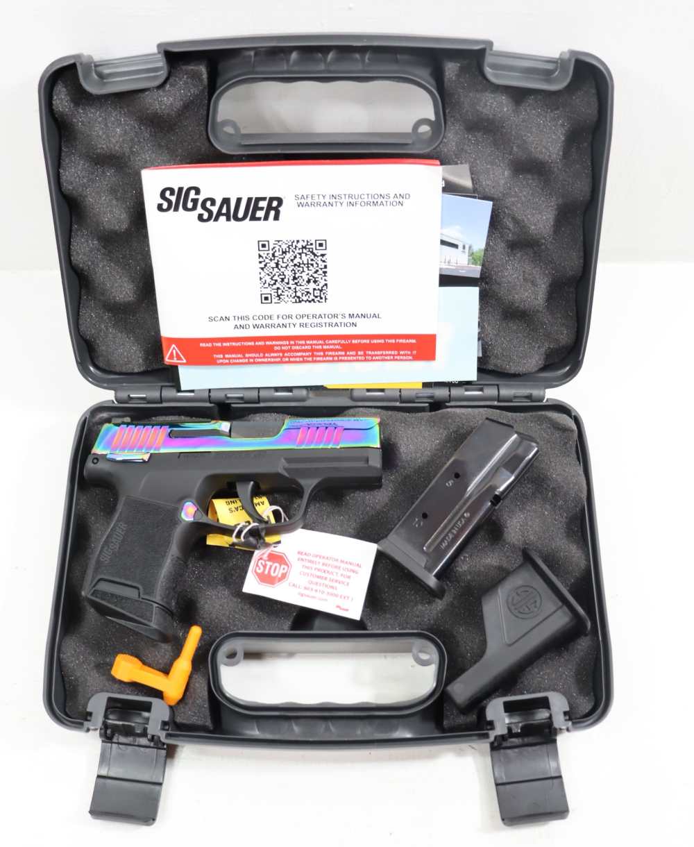 N.I.B.- SIG SAUER P365 RAINBOW SEMI-AUTO .380 ACP W/ CASE AND 2 MAGS-img-30