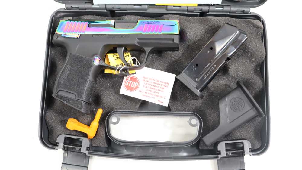 N.I.B.- SIG SAUER P365 RAINBOW SEMI-AUTO .380 ACP W/ CASE AND 2 MAGS-img-32