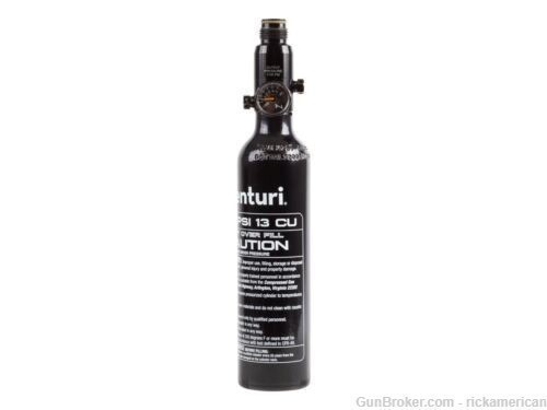 Air Venturi Tank w/ Adapter, 13 cu in, Aluminum, 3,000 psi # AV-4513HPA-KIT-img-1