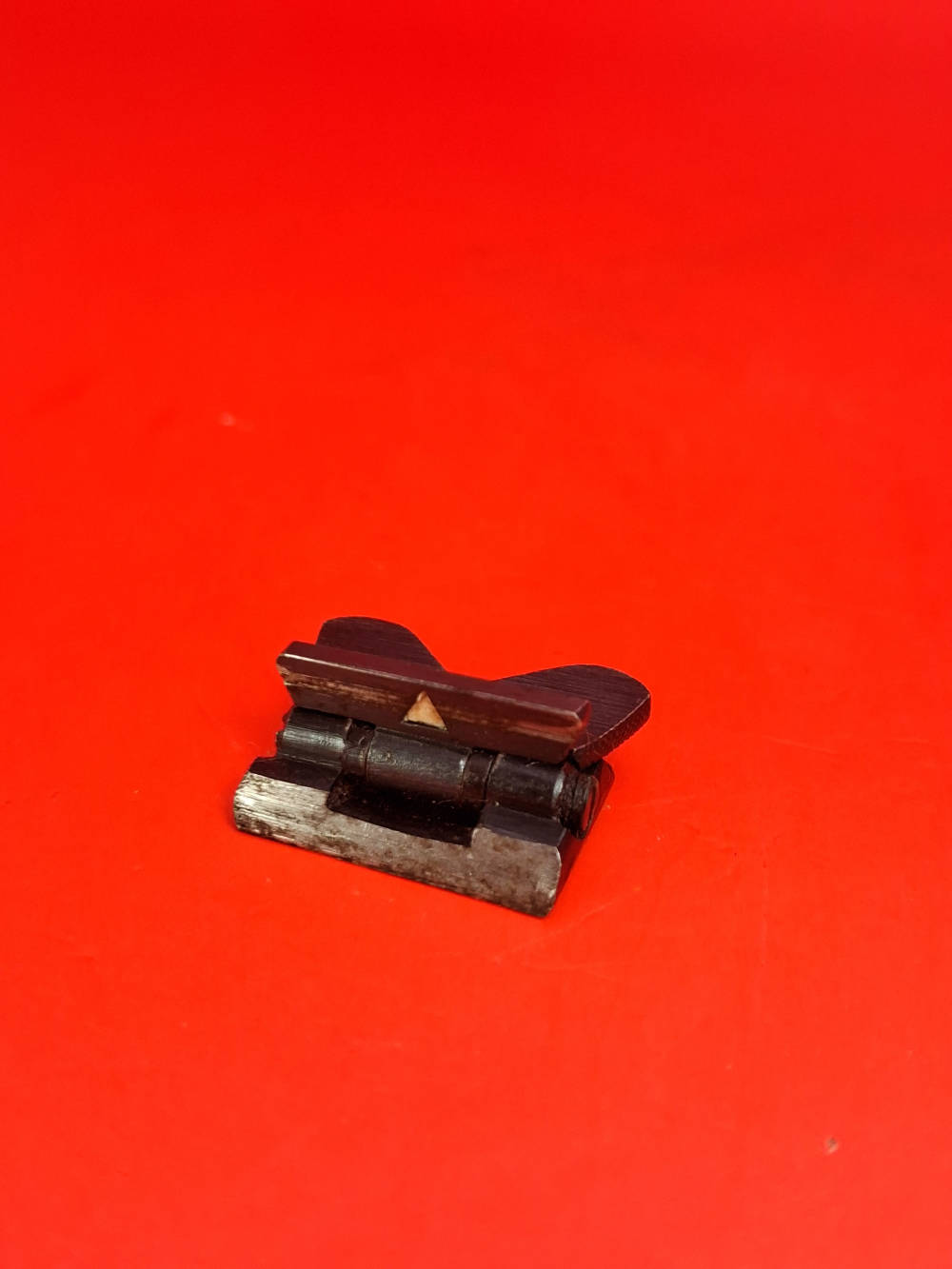 Rare Vintage Lyman No. 6 S22 Folding Rear Sight Double Leaf MARKED-img-0