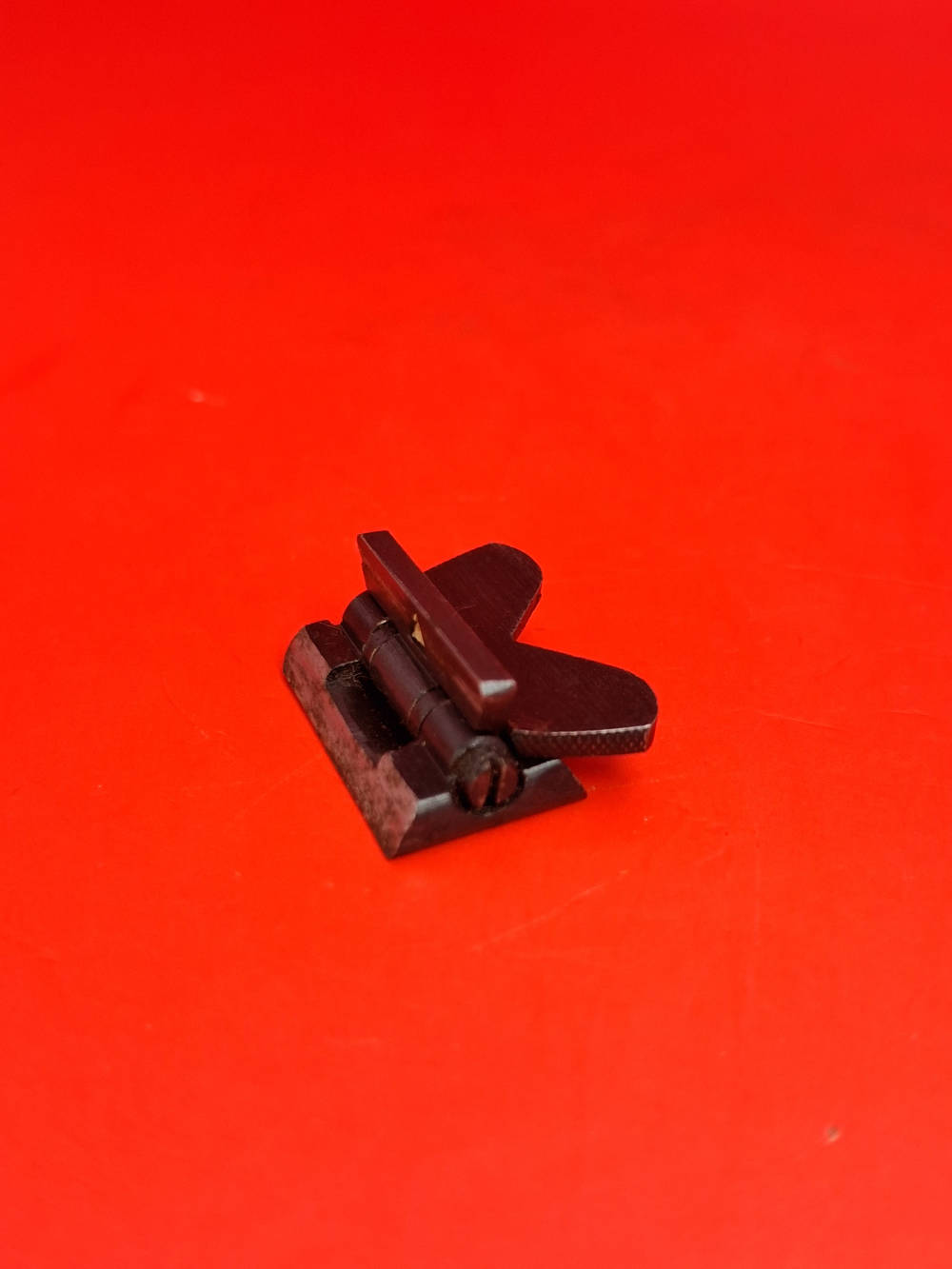 Rare Vintage Lyman No. 6 S22 Folding Rear Sight Double Leaf MARKED-img-1