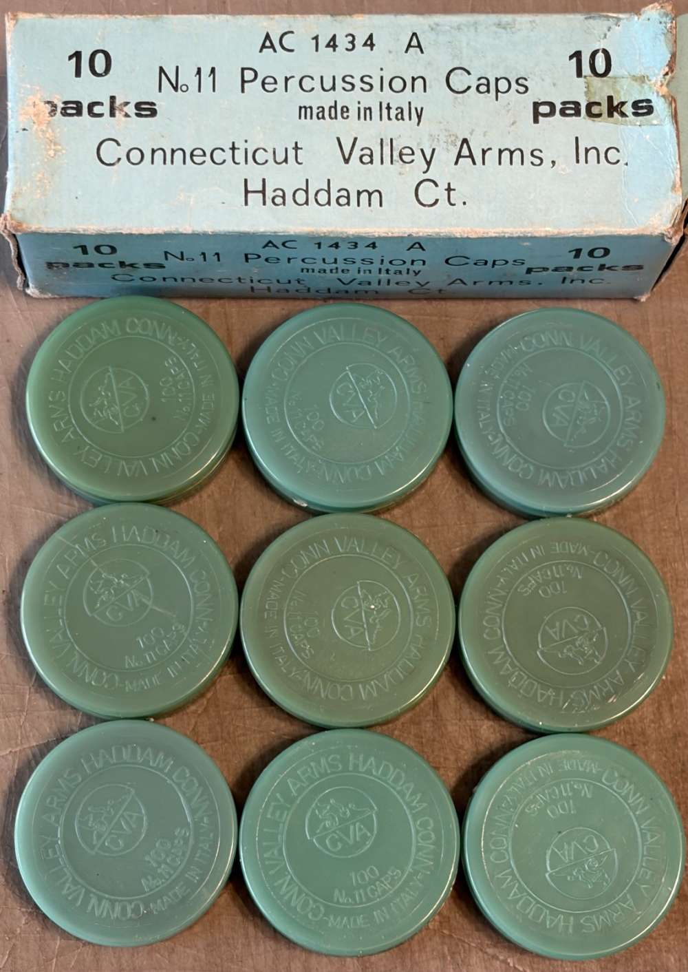 #11 Percussion Caps 900 ct CVA AC1434A No. 11-img-2