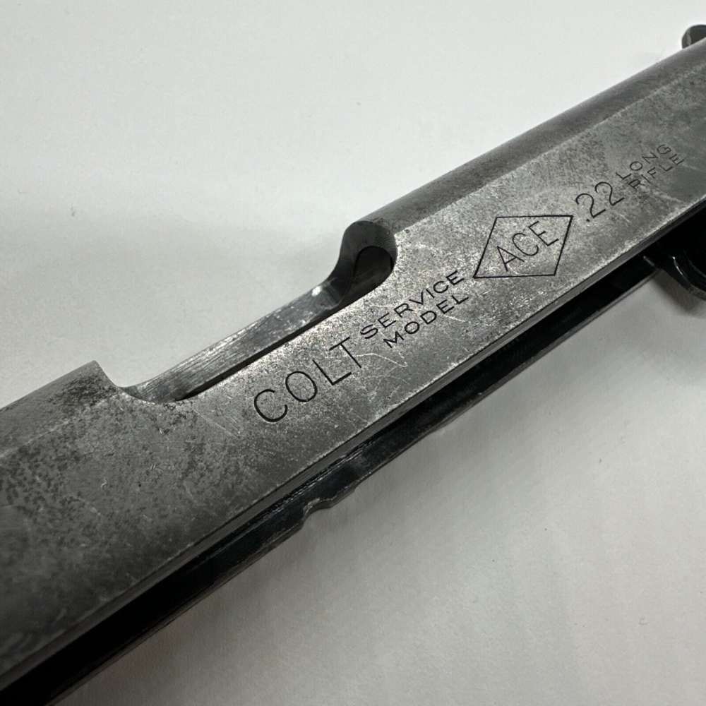 Original 1931 Colt Service Ace Marked SERIALIZED Conversion Slide 1ST YEAR -img-1