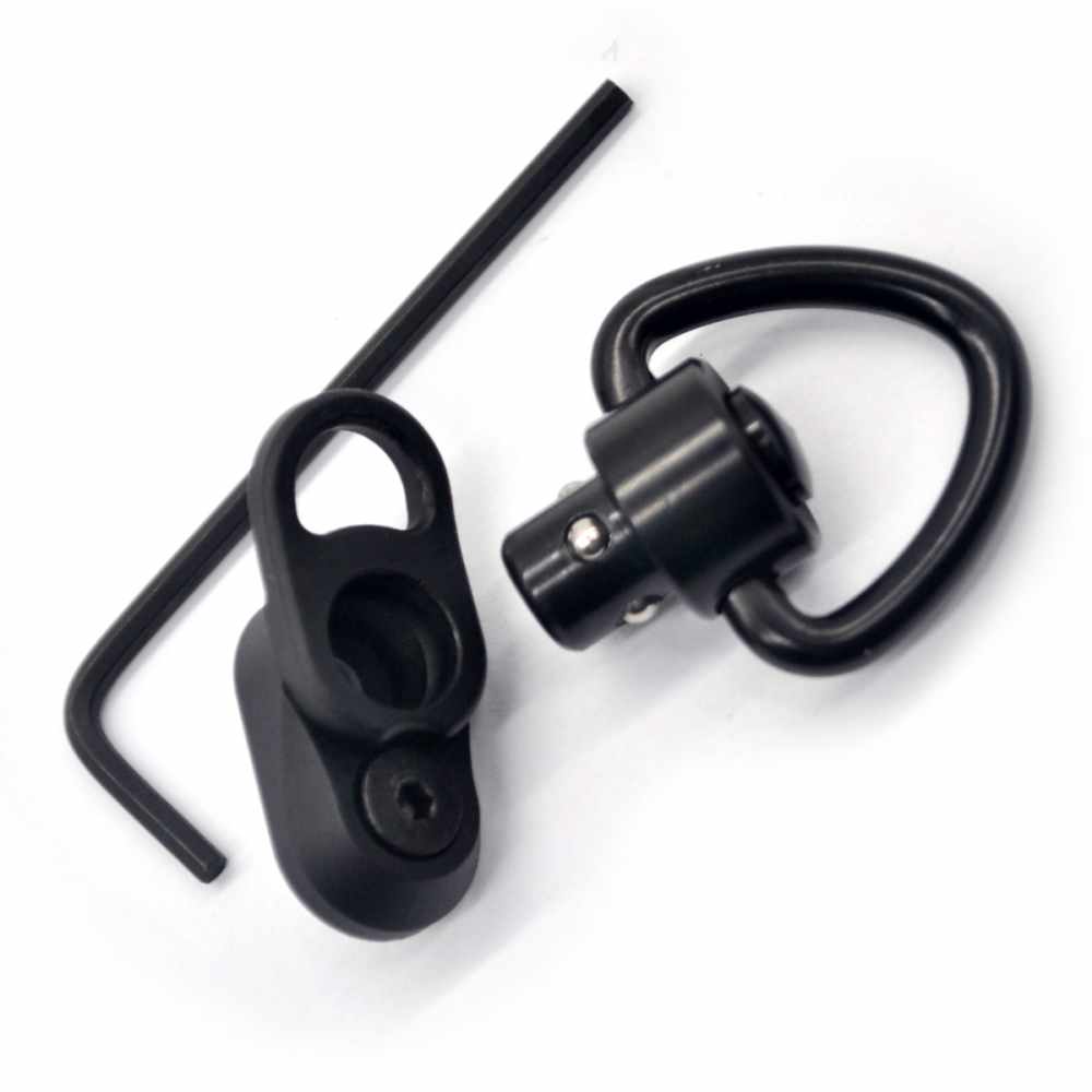 QD Quick Push Button Disconnect Combo Loop Sling Rail Mount KEYMOD BLACK-img-0