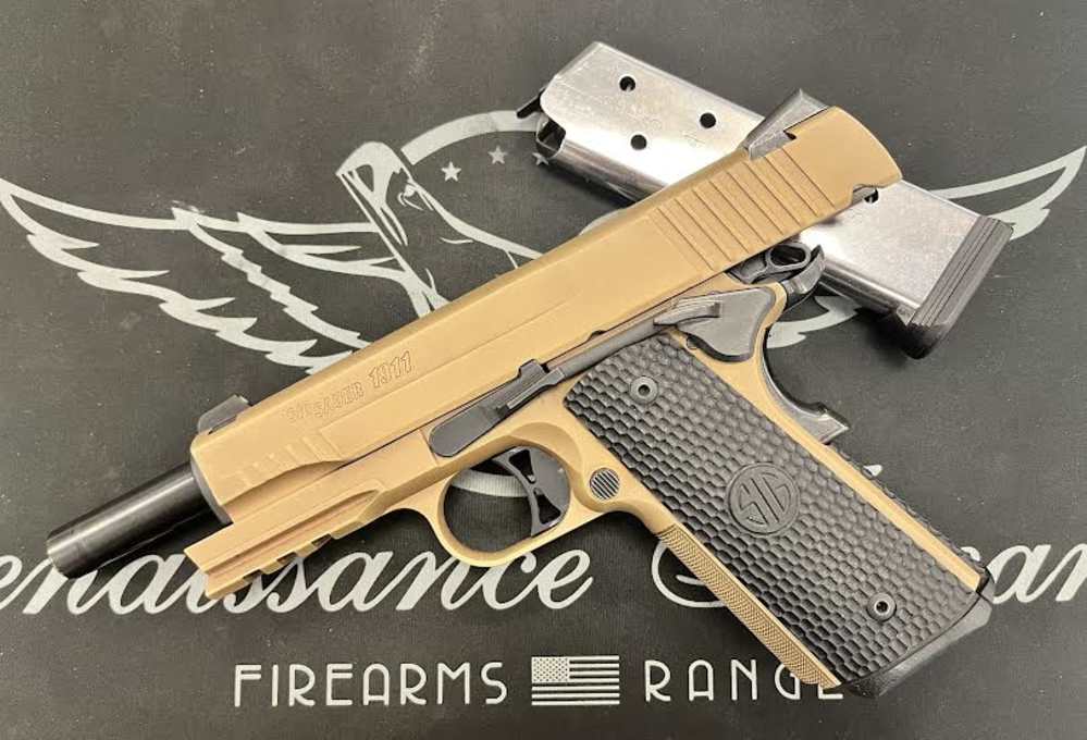 USED SIG SAUER 1911 EMPEROR SCORPION .45ACP - 2 MAGS + HOLSTER-img-3