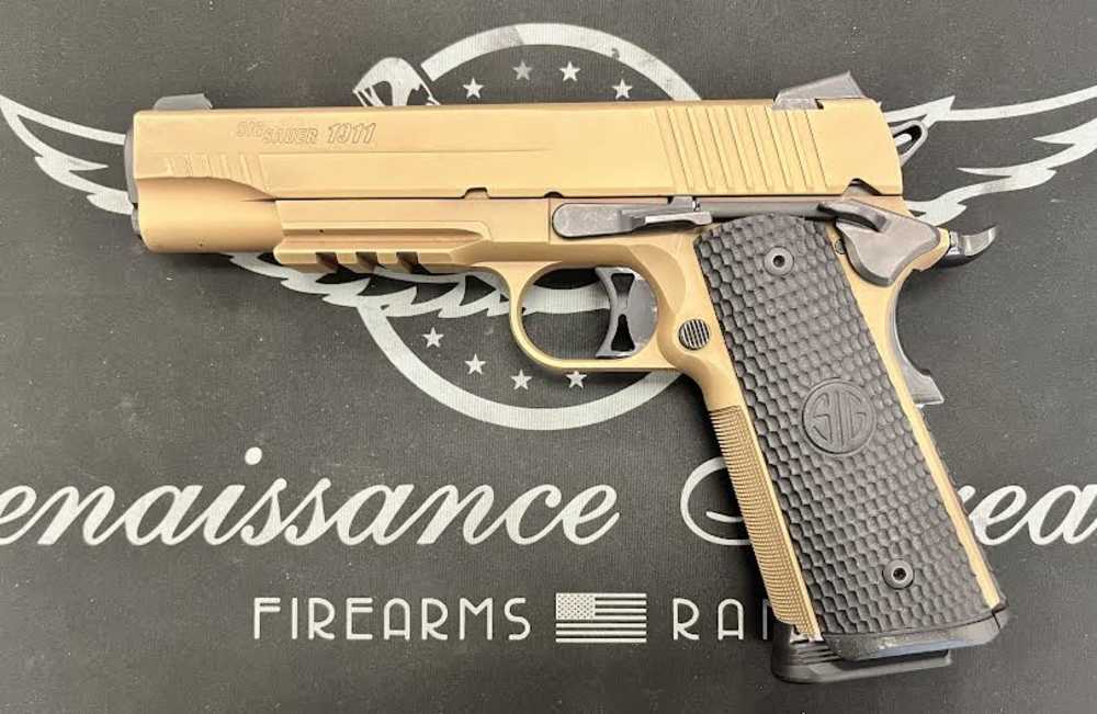 USED SIG SAUER 1911 EMPEROR SCORPION .45ACP - 2 MAGS + HOLSTER-img-1