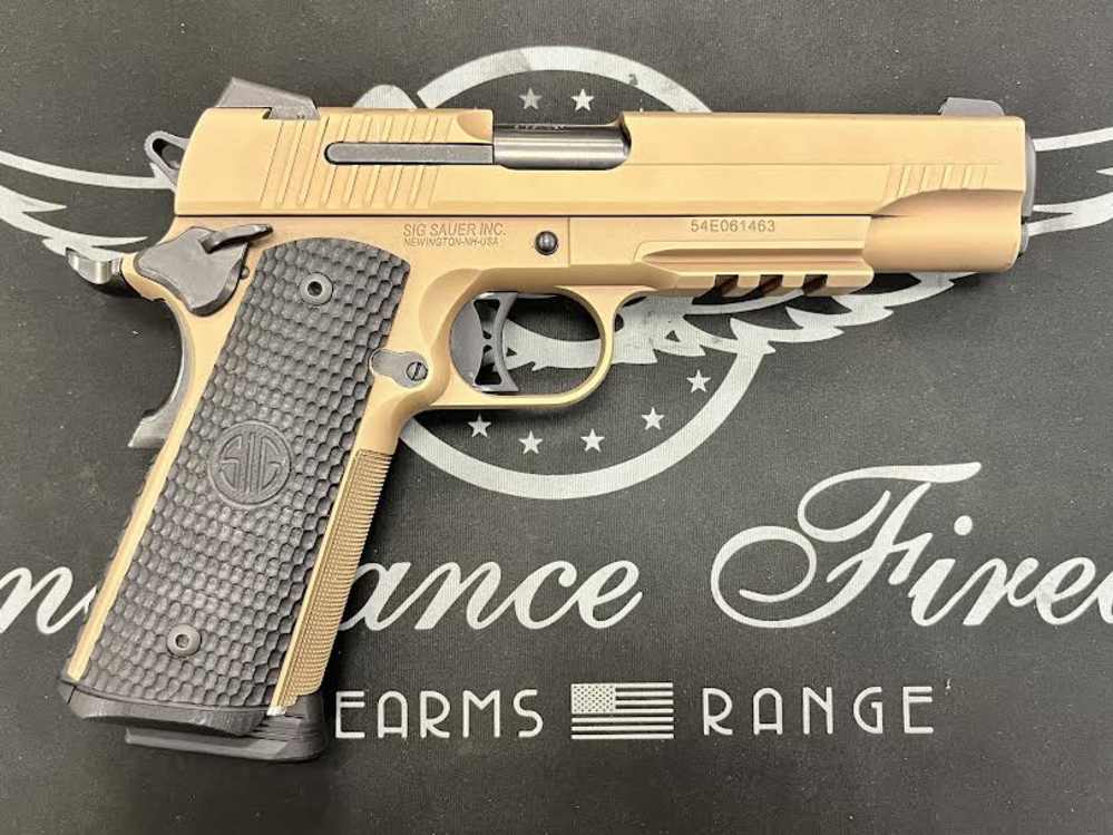 USED SIG SAUER 1911 EMPEROR SCORPION .45ACP - 2 MAGS + HOLSTER-img-0