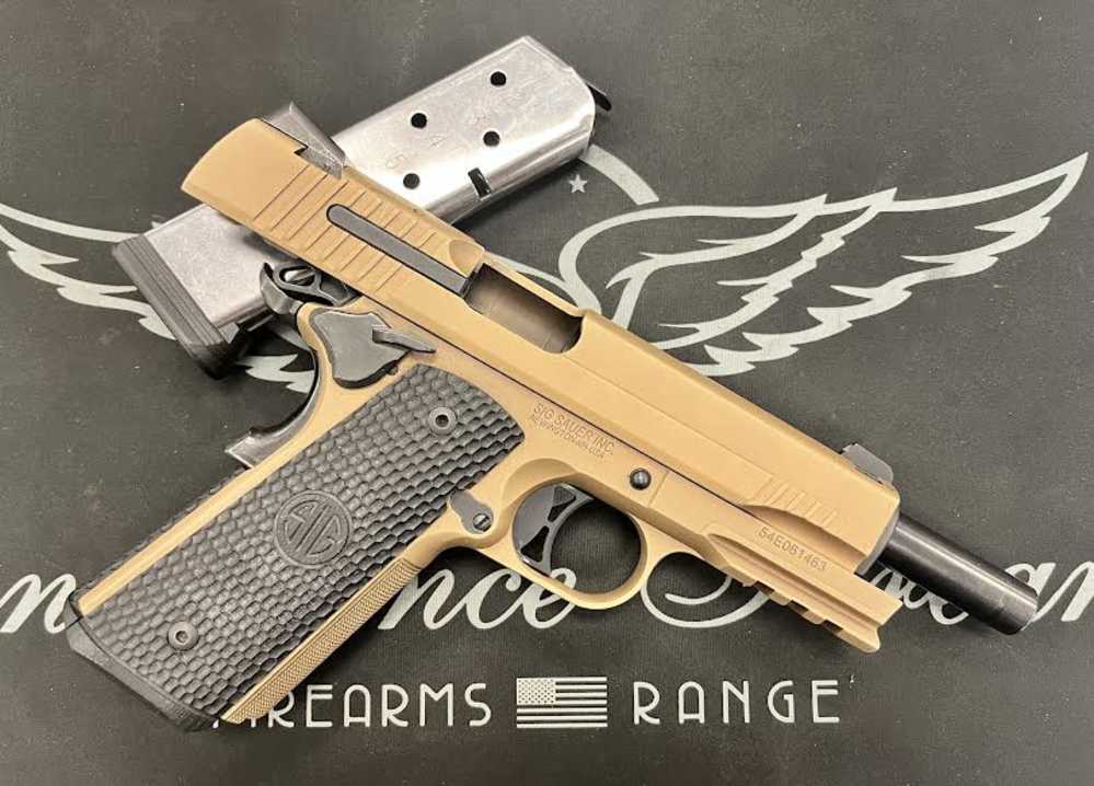 USED SIG SAUER 1911 EMPEROR SCORPION .45ACP - 2 MAGS + HOLSTER-img-2