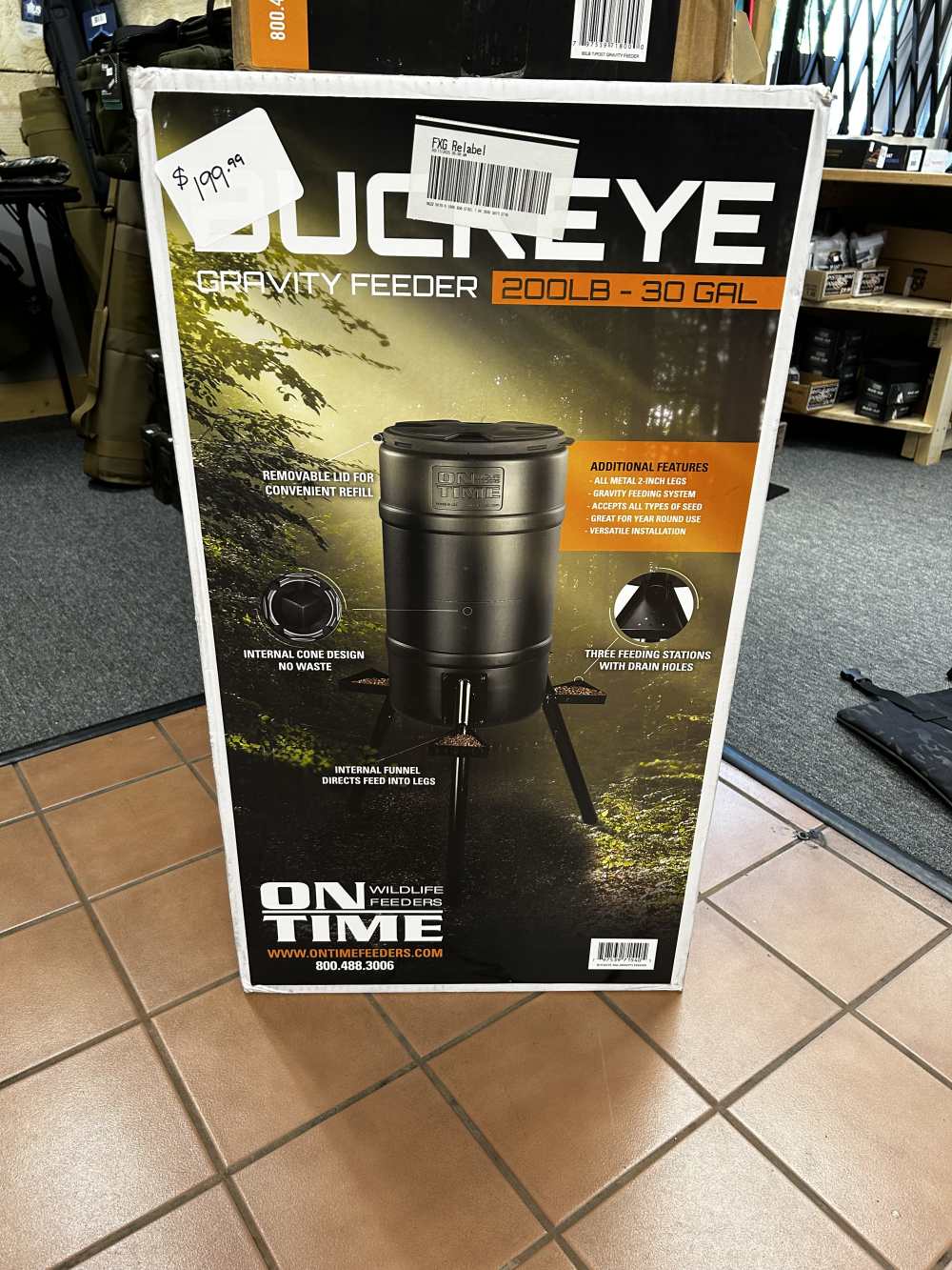  NEW- Buckeye Gravity Feeder (200 lb. / 30 Gallon)-img-1