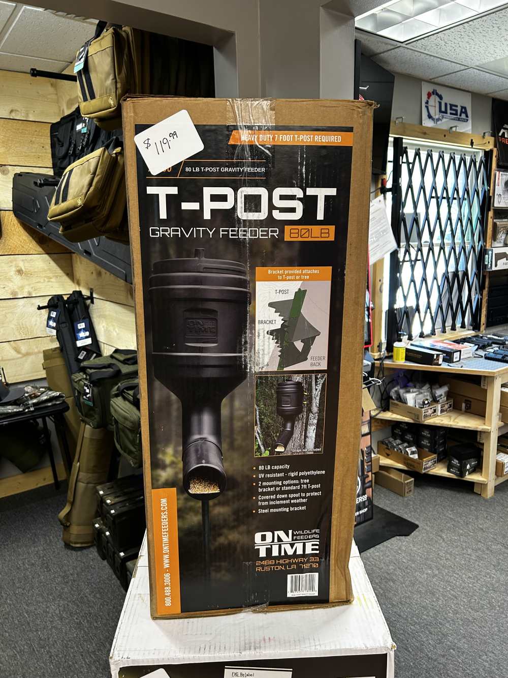 T-Post Gravity Feeder - 80 lb Capacity (NIB)-img-1
