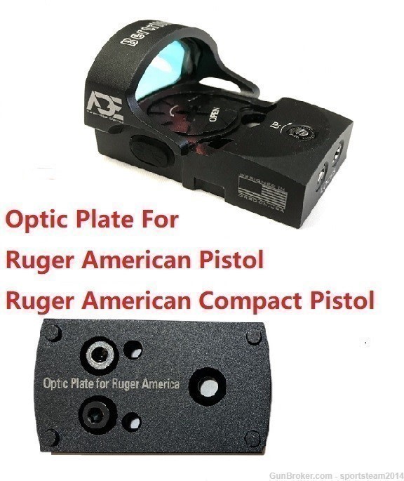 ADE RD3-013 Red Dot Sight + Optic Mount Plate for Ruger American Pistol-img-0