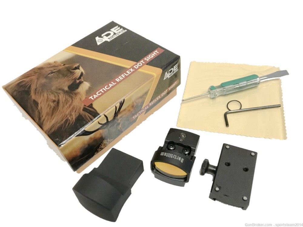 ADE RD3-013 Red Dot Sight + Optic Mount Plate for Ruger American Pistol-img-6