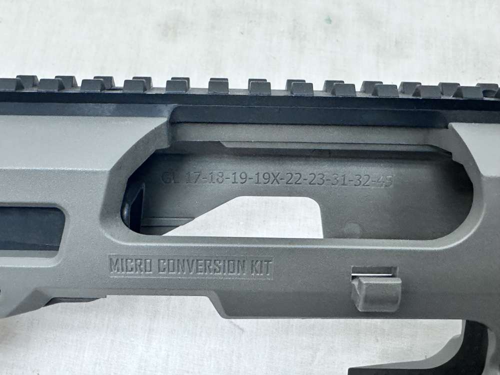 CAA MCK Micro Conversion 17+1 Gray + Black Synthetic Stock GLOCK 9mm .40S&W-img-17