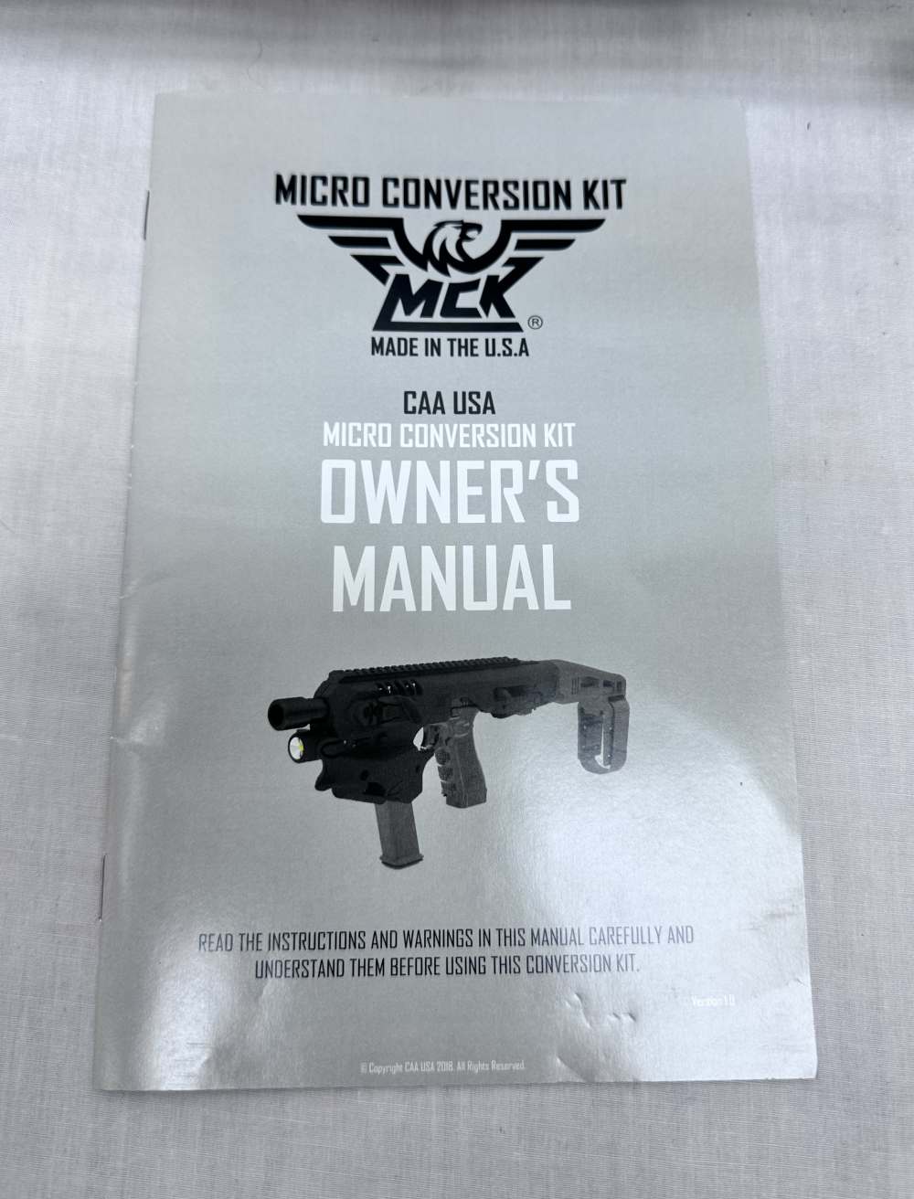 CAA MCK Micro Conversion 17+1 Gray + Black Synthetic Stock GLOCK 9mm .40S&W-img-6