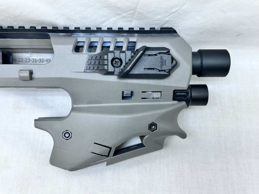 CAA MCK Micro Conversion 17+1 Gray + Black Synthetic Stock GLOCK 9mm .40S&W-img-14