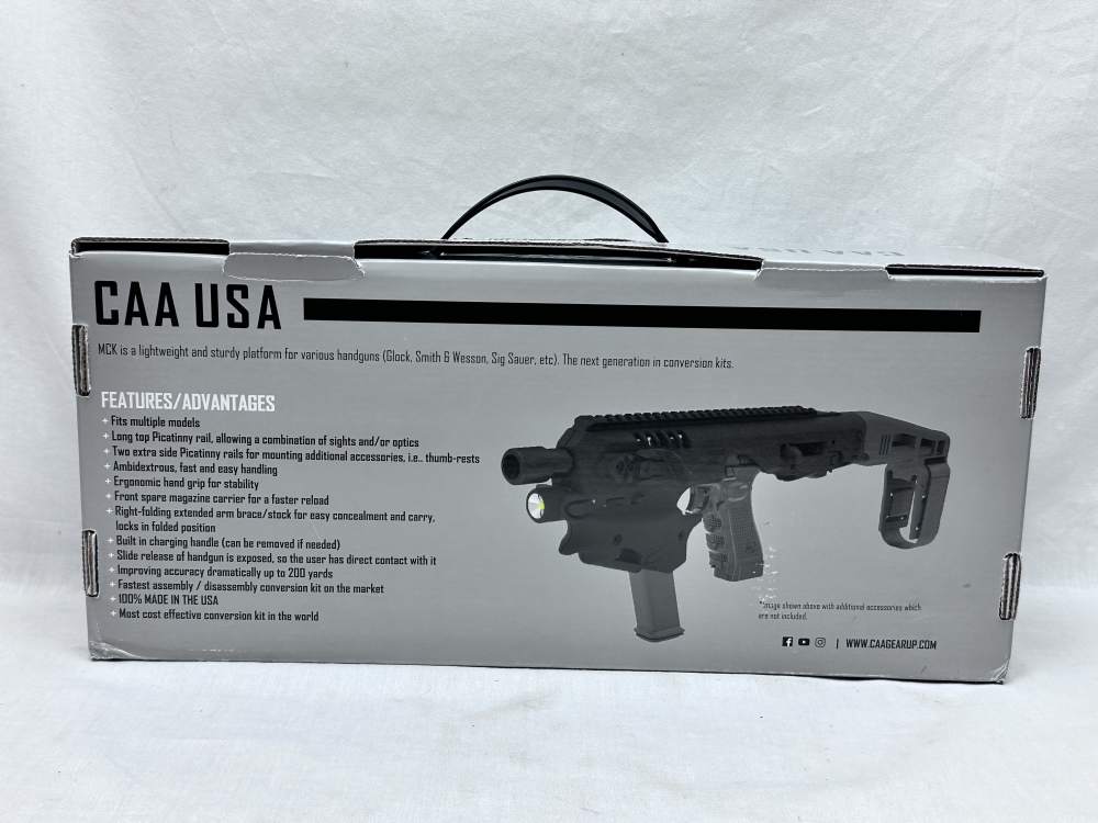 CAA MCK Micro Conversion 17+1 Gray + Black Synthetic Stock GLOCK 9mm .40S&W-img-2