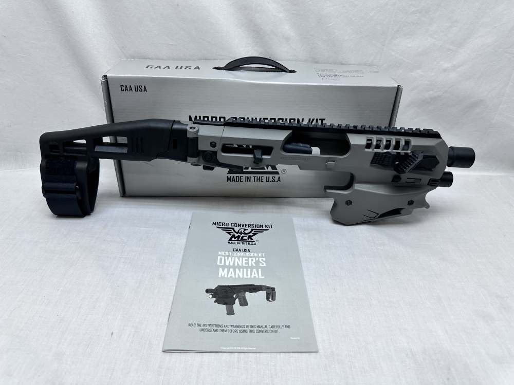 CAA MCK Micro Conversion 17+1 Gray + Black Synthetic Stock GLOCK 9mm .40S&W-img-0