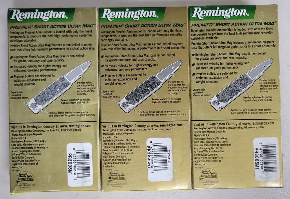 Remington 300 Remington S A ultra mag 150gr psp core-lokt lot of 60rds-img-2