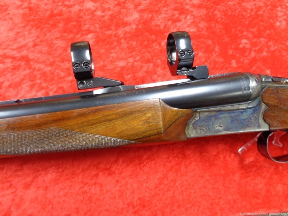 Simson Merkel Drilling 6.5 12 Gauge Double Scope Rings German Rifle I TRADE-img-8