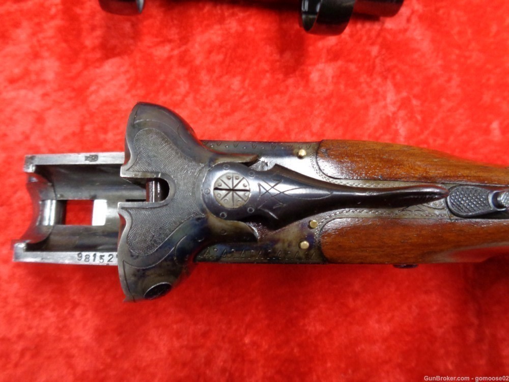 Simson Merkel Drilling 6.5 12 Gauge Double Scope Rings German Rifle I TRADE-img-68