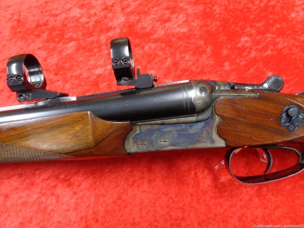 Simson Merkel Drilling 6.5 12 Gauge Double Scope Rings German Rifle I TRADE-img-6