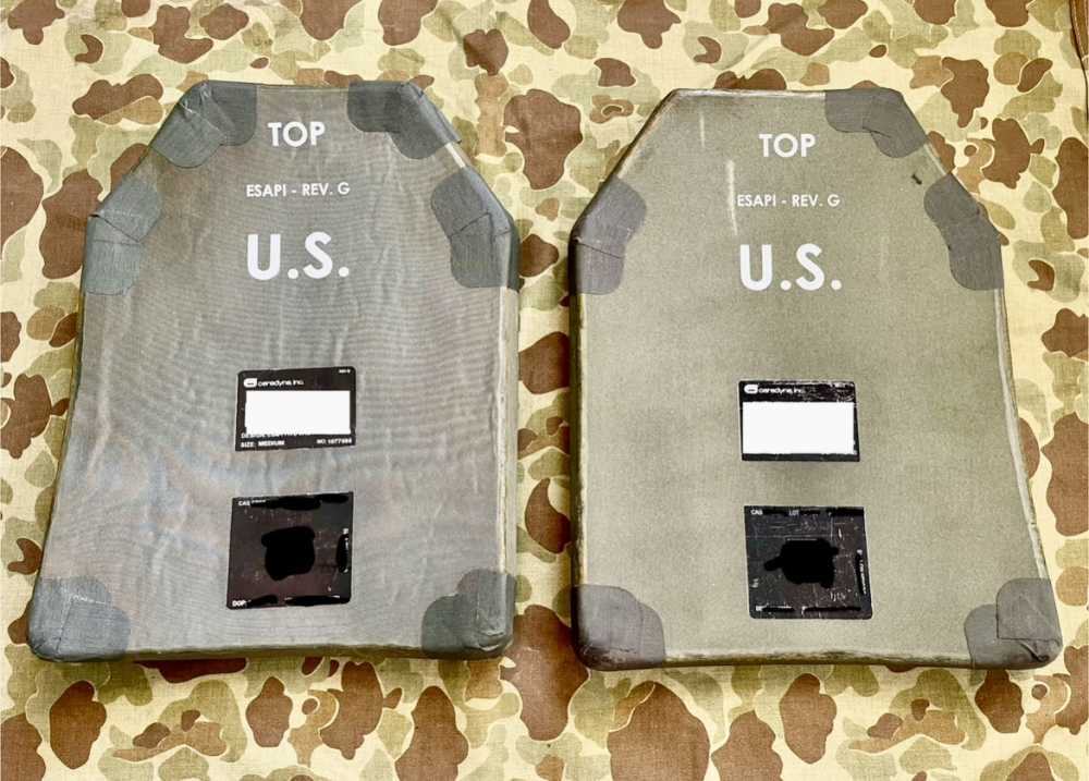 Ceramic ESAPI Plates 7.62 size Medium Pair-img-1