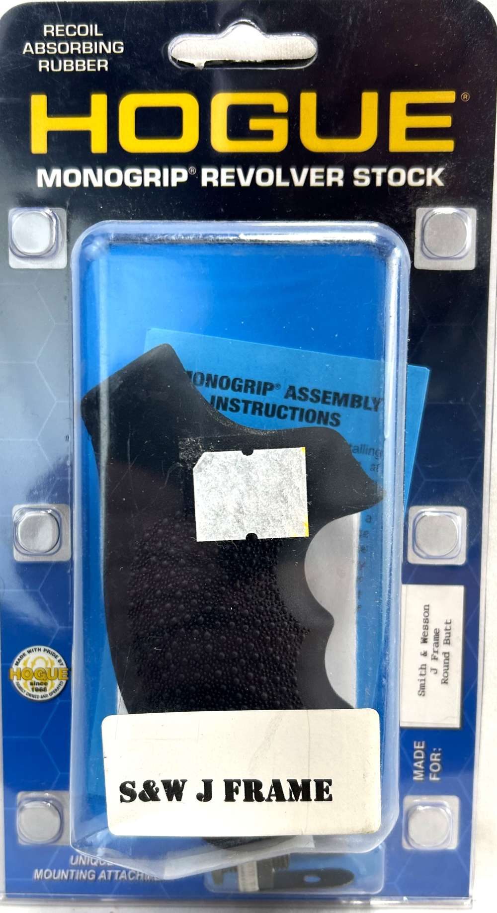 Hogue Monogrip Smith & Wesson J Frame Rd Butt - NEW-img-0