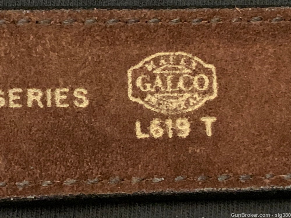 VINTAGE GALCO INTERNATIONAL BLACK COP L619T BELT, SIZE 40-img-4