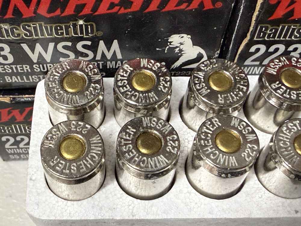 20 rounds of Winchester 223 WSSM 55gr BALLISTIC SILVERTIP ammo-img-5