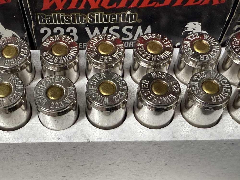 20 rounds of Winchester 223 WSSM 55gr BALLISTIC SILVERTIP ammo-img-6