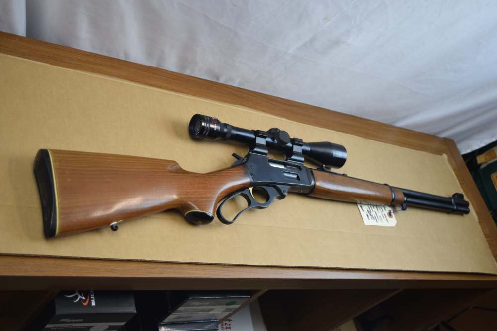 Marlin 336, 30-30, 20" bbl, "JM" Stamp, 1975 Mfg, Tasco 4x40 Scope, Good.-img-0