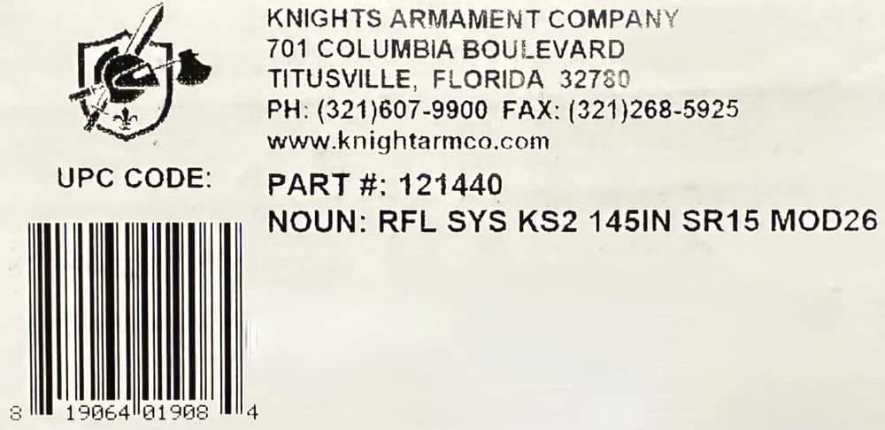 Knights Armament KAC 121440 SR15 KS2 5.56 14.5" SBR SR-15 KS-2 MOD2 E3.2-img-11