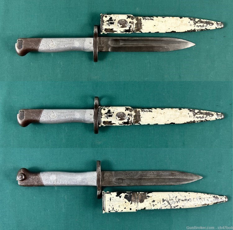 1891 ARGENTINE BAYONET Scabbard mod for M 1 Carbine aluminum grips-img-0