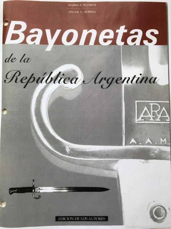 1891 ARGENTINE BAYONET Scabbard mod for M 1 Carbine aluminum grips-img-6
