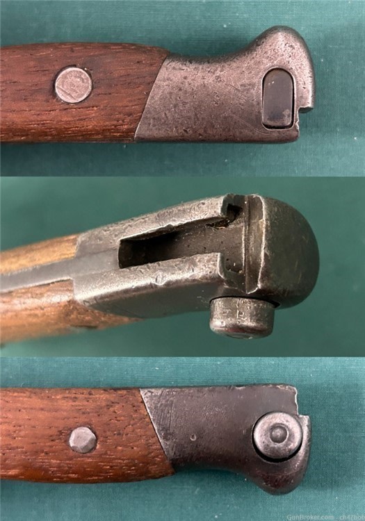 1891 ARGENTINE BAYONET Scabbard mod for M 1 Carbine wood grips -img-4