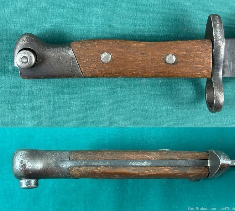 1891 ARGENTINE BAYONET Scabbard mod for M 1 Carbine wood grips -img-5