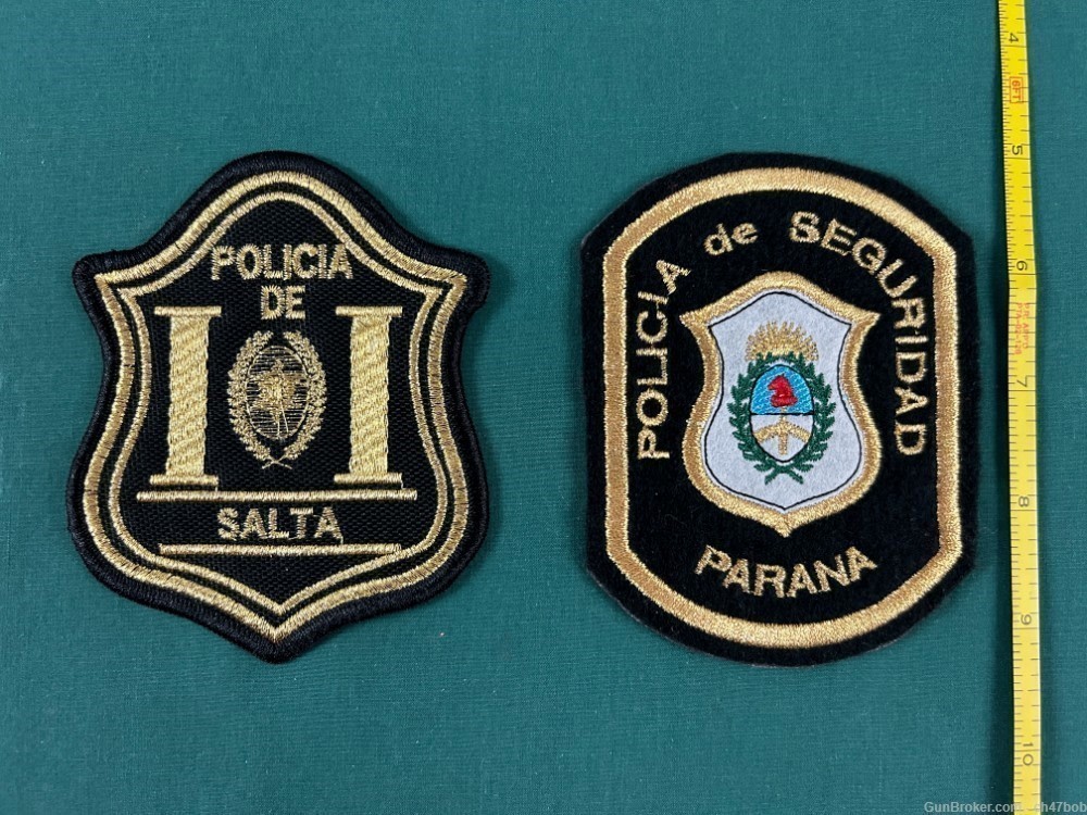 ARGENTINE PROVINCIAL POLICE PATCHES, 2 NEW-img-0