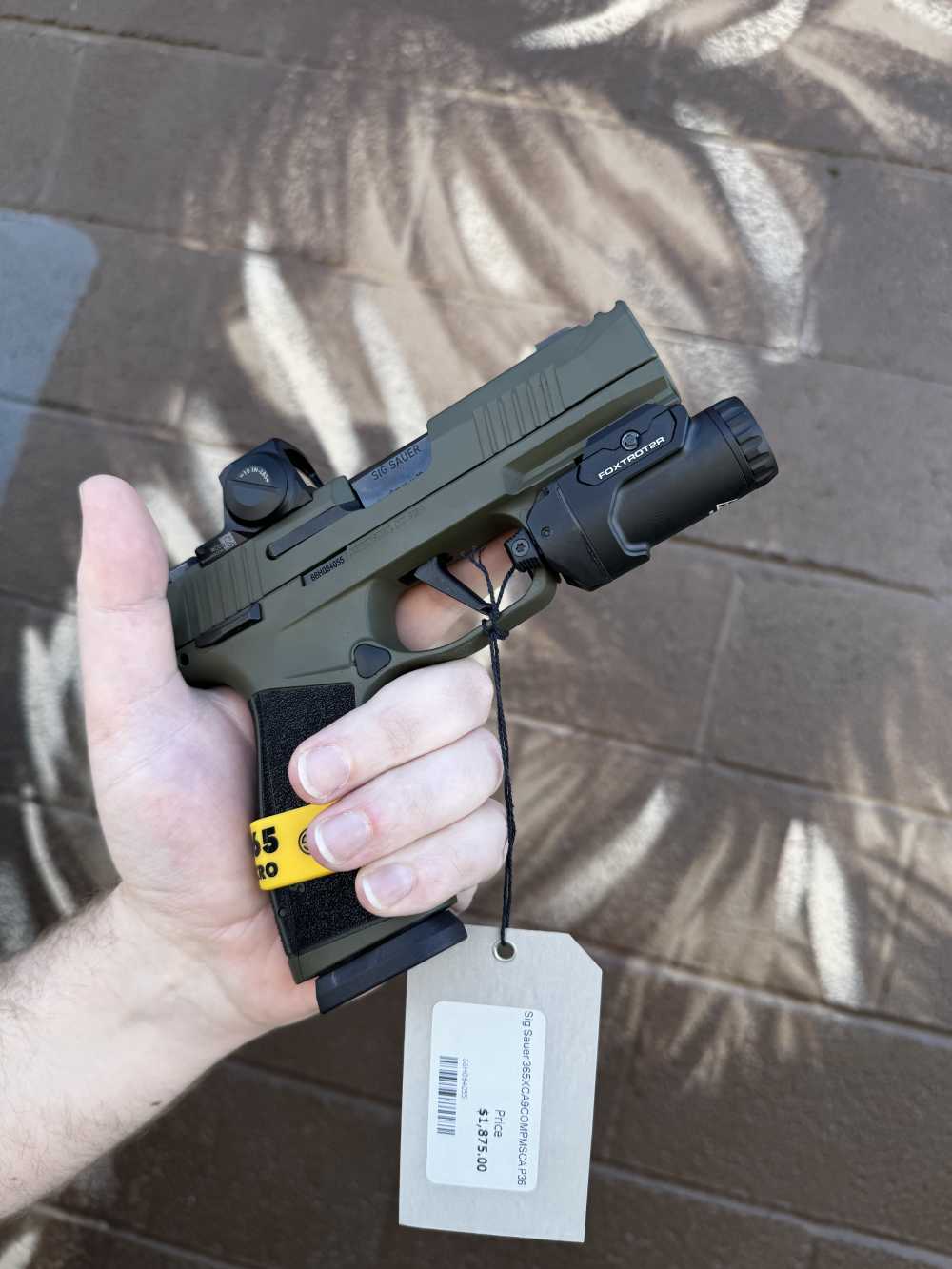 CA Legal Sig Sauer P365 X-Macro Comp OD Green + Sight custom -img-12
