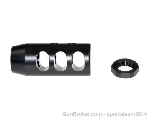 AR-10 LR .308/7.62 NATO - 5/8x24 BIRD CAGE Muzzle Brake, Black Steel-img-4