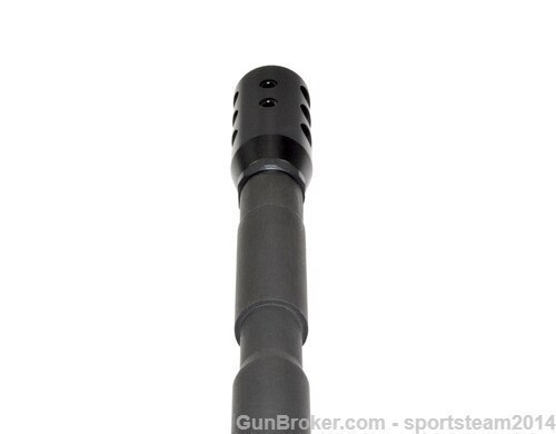 AR-10 LR .308/7.62 NATO - 5/8x24 BIRD CAGE Muzzle Brake, Black Steel-img-1