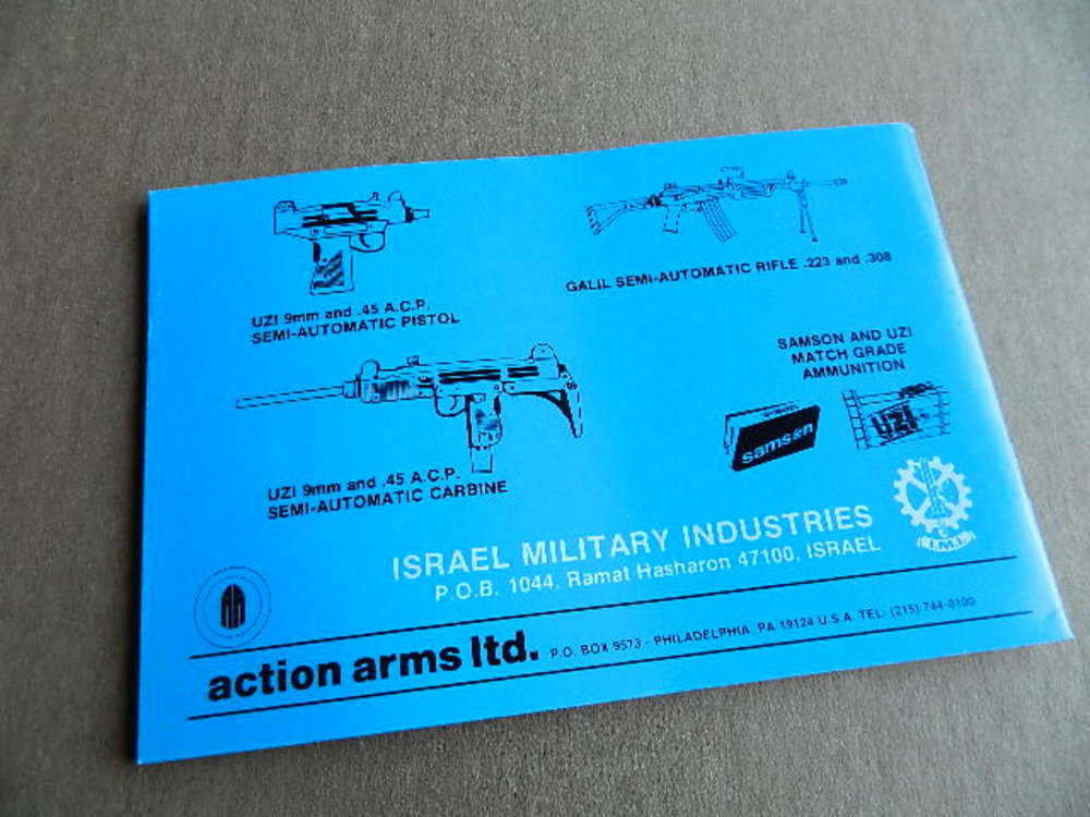 UZI Semi-Automatic Pistol Instruction Manual - IMI /Action Arms-img-1