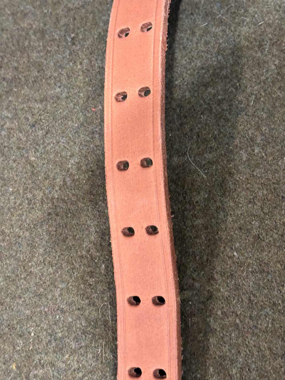 Vintage Commercial Made M1907 Leather Sling - Brass Hooks - Copper Rivets -img-15